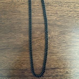 Black Cuban Link Style chain